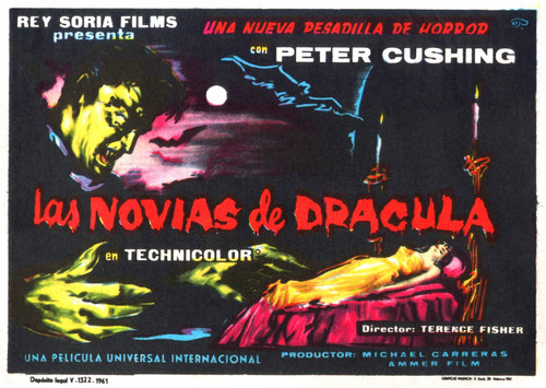 Brides Of Dracula 07 Poster Canvas Movie Film Print A0 A1 A2 A3 A4 A5 A6 Art Wal