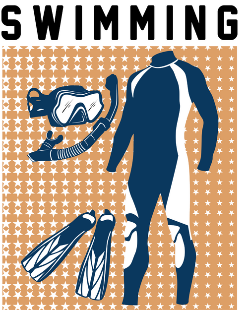 Swimming Poster Canvas Movie Film Print A0 A1 A2 A3 A4 A5 A6 Art Wall Decoration