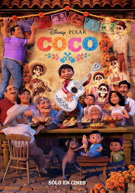 Coco (2017)_5 Movie Film Poster Canvas iconic design