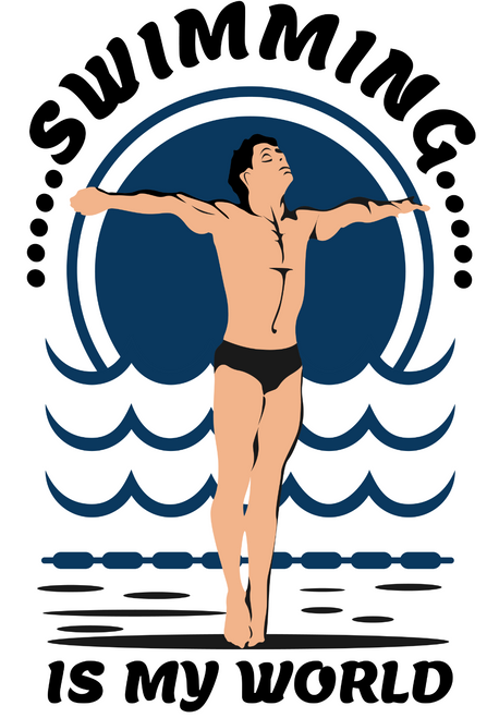 Swimming is My World Poster Canvas Movie Film Print A0 A1 A2 A3 A4 A5 A6 Art Wal