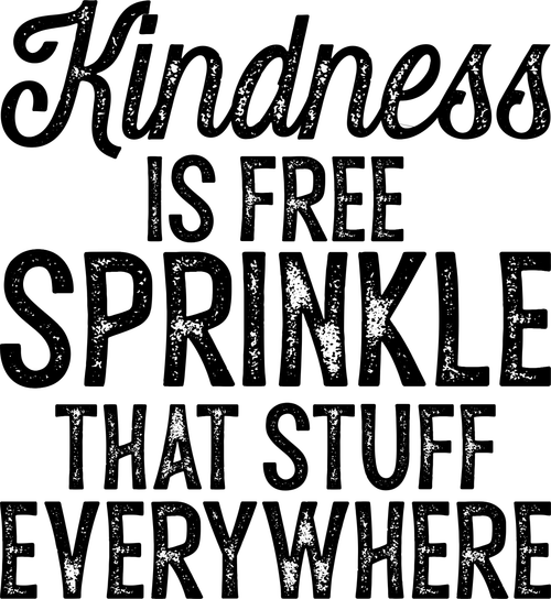 0020 KindneesIsFree Distressed blk Funny Poster Design Canvas Motivation Print A