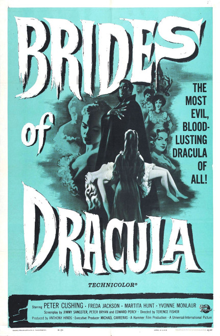 Brides Of Dracula 01 Poster Canvas Movie Film Print A0 A1 A2 A3 A4 A5 A6 Art Wal