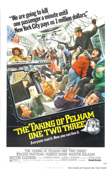 The Taking of Pelham One Two Three (1974)_1 Poster Canvas Movie Film Print A0 A1