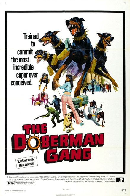 The Doberman Gang (1972)_0 Poster Canvas Movie Film Print A0 A1 A2 A3 A4 A5 A6 A