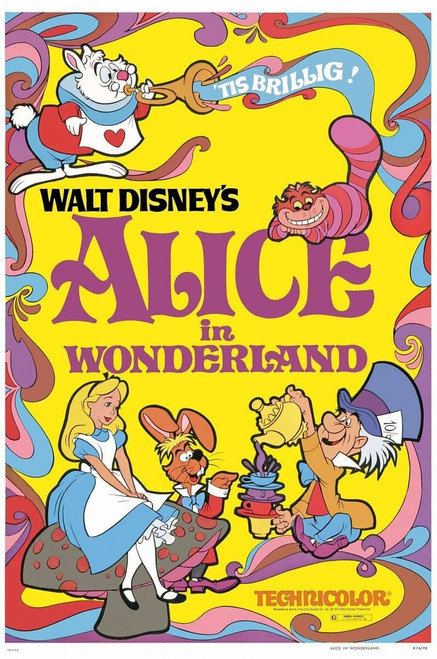 Alice in Wonderland (1951)_1 Movie Film Poster Canvas iconic design