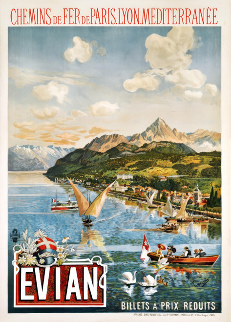51244139391_TANCONVILLE, Henri (Henri GARNIER). Evian, Chemins de fer Paris - Ly