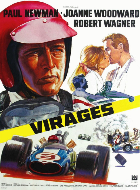 Winning (1969)_4 Poster Canvas Movie Film Print A0 A1 A2 A3 A4 A5 A6 Art Wall De