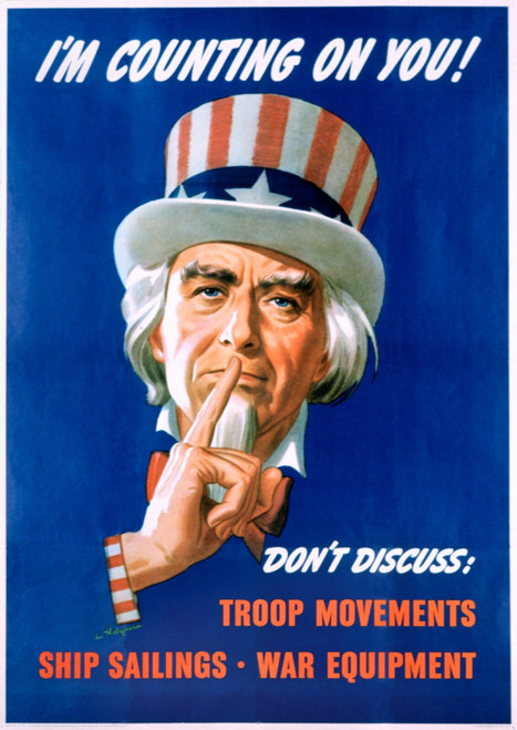 World War Poster im_counting_on_you Poster Canvas Movie Film Print A0 A1 A2 A3 A