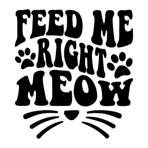 Feed Me Right Meow (2) Poster Canvas Movie Film Print A0 A1 A2 A3 A4 A5 A6 Art W