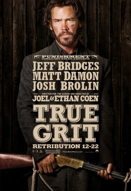 True Grit (2010)_5 Poster Canvas Movie Film Print A0 A1 A2 A3 A4 A5 A6 Art Wall