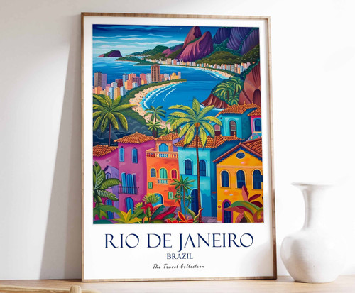 7_Rio De Janeiro Print, Rio De Janeiro Travel Poster, Brazil Travel Print, Tropi