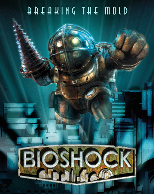 Bioshock v2 Poster Canvas Movie Film Print A0 A1 A2 A3 A4 A5 A6 Art Wall Decorat