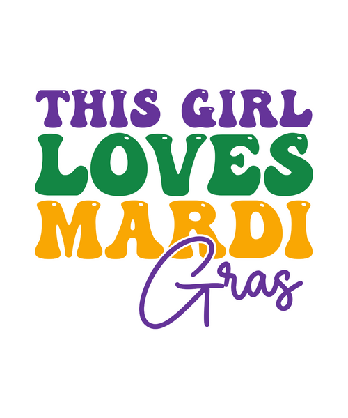 this girl loves mardi gras-01 (3) Poster Canvas Movie Film Print A0 A1 A2 A3 A4