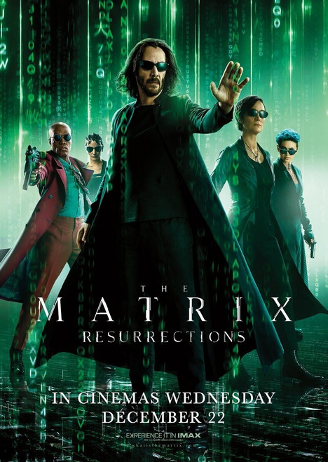 The Matrix Resurrections 13 Poster Canvas Movie Film Print A0 A1 A2 A3 A4 A5 A6