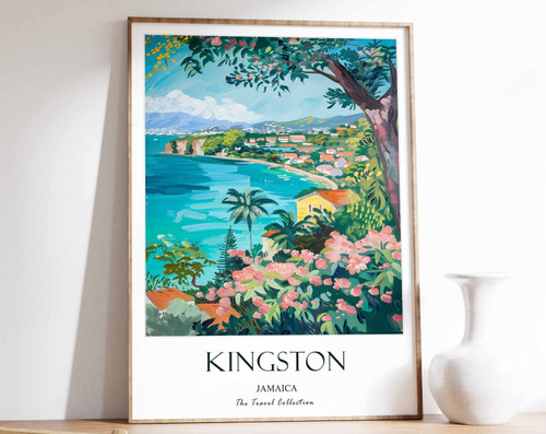 16_Kingston Print, Kingston Travel Poster, Jamaica Travel Poster, Caribbean Prin