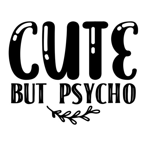 Cute but Psycho-01 (10) Poster Canvas Movie Film Print A0 A1 A2 A3 A4 A5 A6 Art