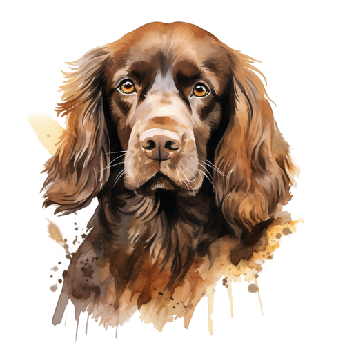 Sussex Spaniel (3) Poster Canvas Movie Film Print A0 A1 A2 A3 A4 A5 A6 Art Wall