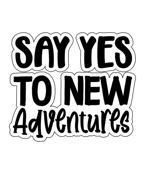 say yes to new adventures-01 (3) Poster Canvas Movie Film Print A0 A1 A2 A3 A4 A