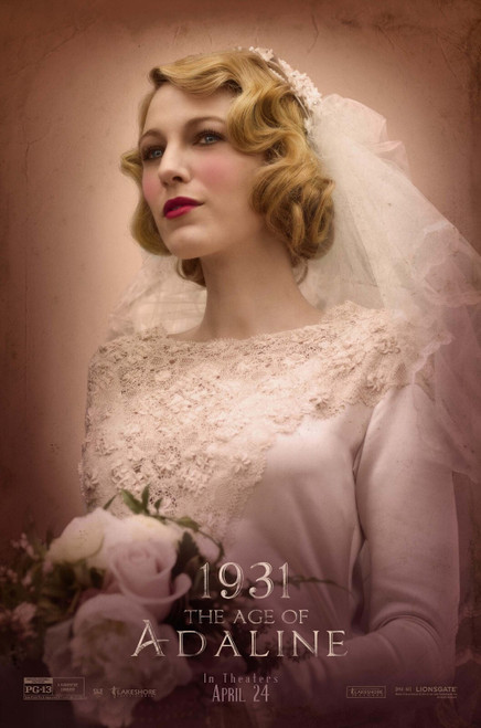 The Age of Adaline (2015)_3 Poster Canvas Movie Film Print A0 A1 A2 A3 A4 A5 A6