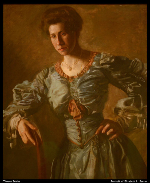 thomas-eakins---portrait-of-elizabeth-l-burton--jpb_22487522979_o(1) Poster Canv
