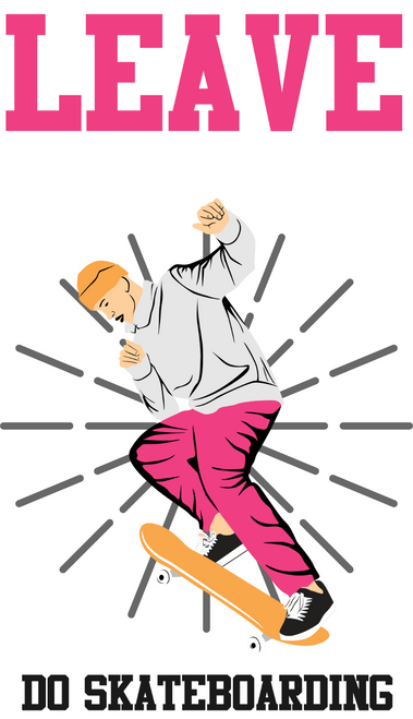 Leave the Rest Do Skateboarding Poster Canvas Movie Film Print A0 A1 A2 A3 A4 A5