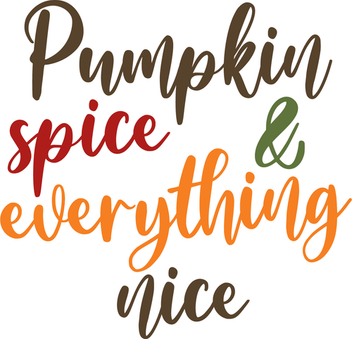 pumpkin spice and everything nice Poster Canvas Movie Film Print A0 A1 A2 A3 A4