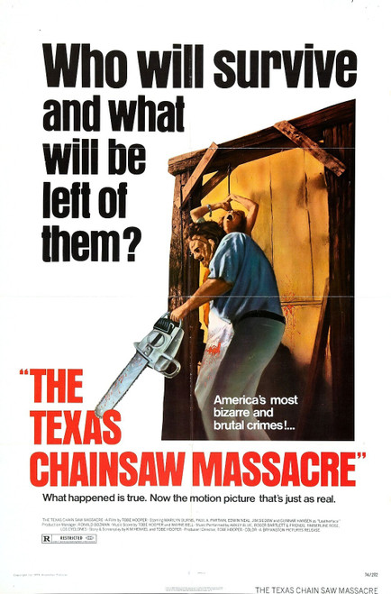 Texas Chainsaw Massacre 1 01 Poster Canvas Movie Film Print A0 A1 A2 A3 A4 A5 A6