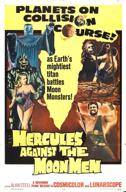 Hercules Against Moon Men 01 Poster Canvas Movie Film Print A0 A1 A2 A3 A4 A5 A6