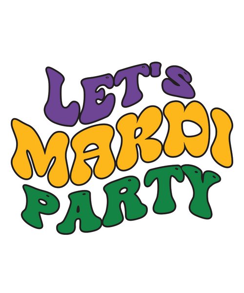 Let's Mardi Party-01 Poster Canvas Movie Film Print A0 A1 A2 A3 A4 A5 A6 Art Wal