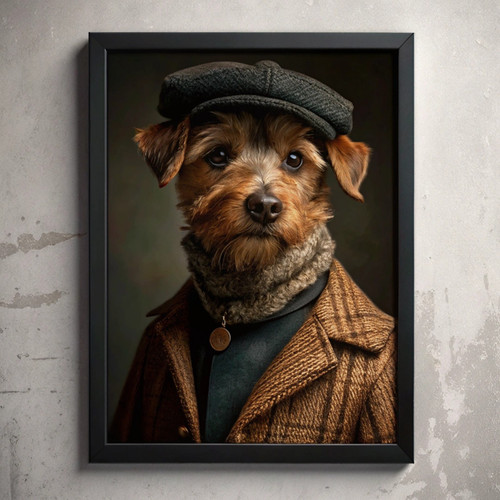 1920s Gang Dog Poster Wall Art Vintage Animal Wall Art Dog Artwork Dog Art Print