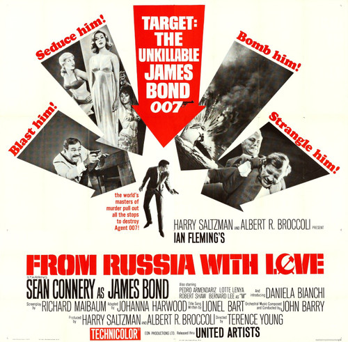 From Russia With Love (1963)_6 Movie Film Poster Canvas iconic design
