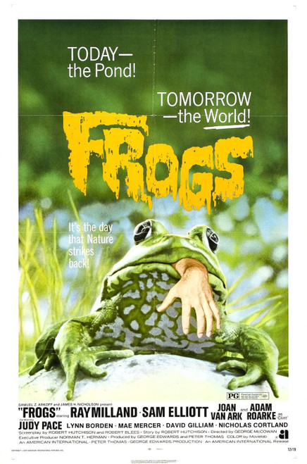 Frogs (1972)_0 Movie Film Poster Canvas iconic design