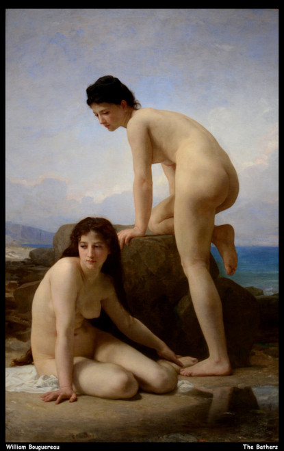 william-bouguereau---the-bathers--jpb_17353509300_o(1) Poster Canvas Movie Film
