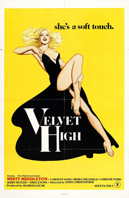 Velvet High 01 Poster Canvas Movie Film Print A0 A1 A2 A3 A4 A5 A6 Art Wall Deco