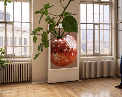 Retro_Tomato_Disco_Ball_Print__Kitchen_Print__Pizza_Oven_Poster__Funky_Food_Home