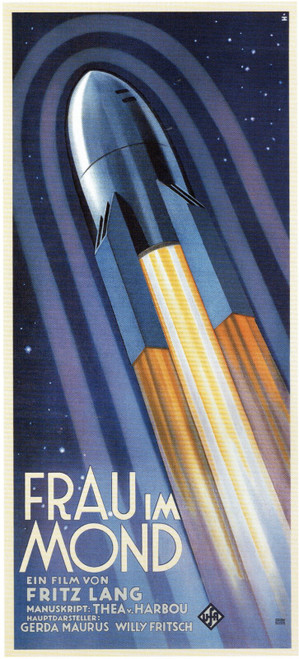 Woman in The Moon ( Frau Im Mond)- German-1929 Poster Canvas Movie Film Print A0