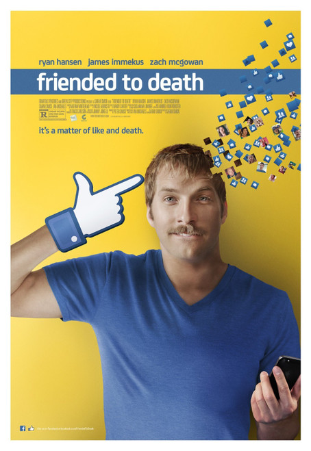 Friended to Death (2014)_2 Movie Film Poster Canvas iconic design