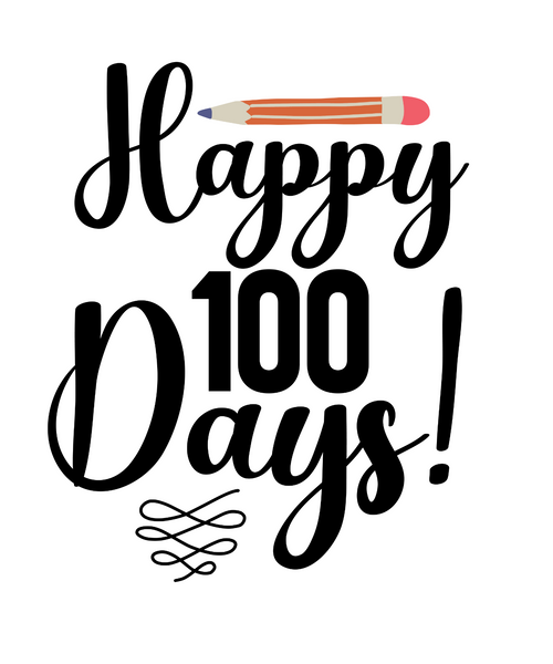 Happy 100 Days!-01 (3) Poster Canvas Movie Film Print A0 A1 A2 A3 A4 A5 A6 Art W