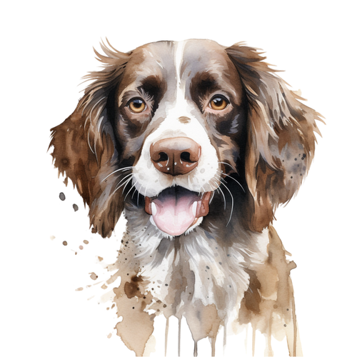 Pont Audemer Spaniel (2) Poster Canvas Movie Film Print A0 A1 A2 A3 A4 A5 A6 Art