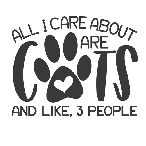 all i care about are cats (2) Poster Canvas Movie Film Print A0 A1 A2 A3 A4 A5 A