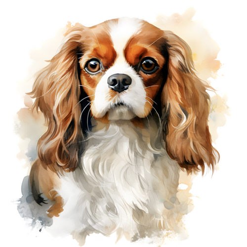 English Toy Spaniel (4) Poster Canvas Print Art Painting Decor Reprint wall A0 A
