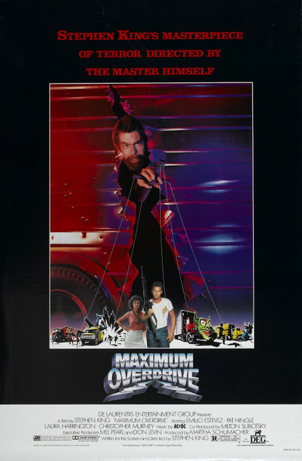 Maximum Overdrive 01 Poster Canvas Movie Film Print A0 A1 A2 A3 A4 A5 A6 Art Wal