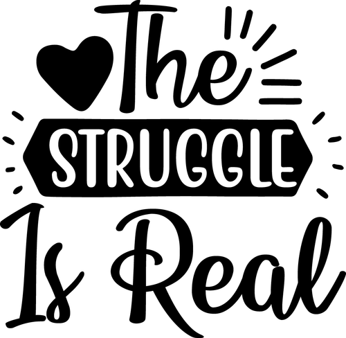 The struggle is real Poster Canvas Movie Film Print A0 A1 A2 A3 A4 A5 A6 Art Wal