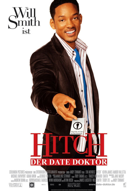 Hitch (2005)_2 Movie Film Poster Canvas iconic design