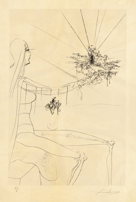 Salvador Dalí Roi, je t'attends à Babylone 1973 Picture 11 Poster Canvas Movie F