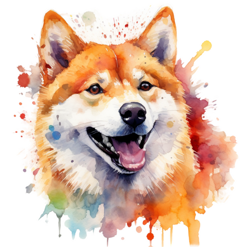 Shiba Inu (3) Poster Canvas Movie Film Print A0 A1 A2 A3 A4 A5 A6 Art Wall Decor