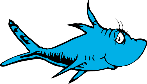 Fish blue Poster Canvas Movie Film Print A0 A1 A2 A3 A4 A5 A6 Art Wall Decoratio