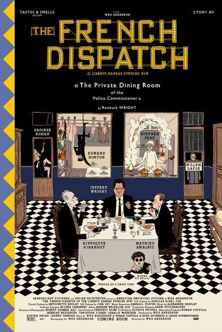 The French Dispatch 6 Poster Canvas Movie Film Print A0 A1 A2 A3 A4 A5 A6 Art Wa