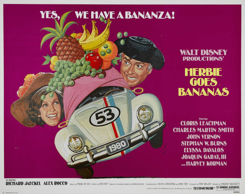 Herbie Goes Bananas (1980)_2 Movie Film Poster Canvas iconic design