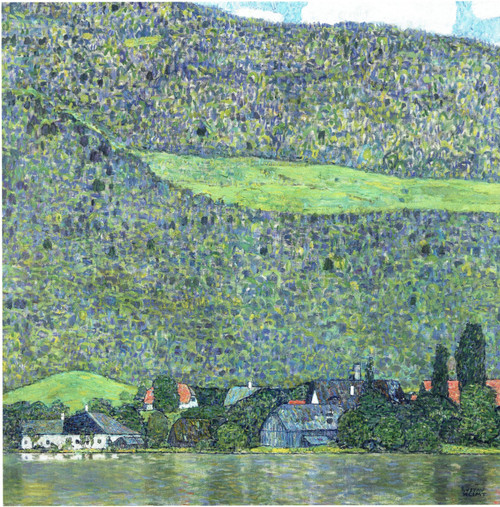 Litzlberg on Lake Attersee-Klimt 1915 Art Gallery Poster Canvas Print Wall Decor